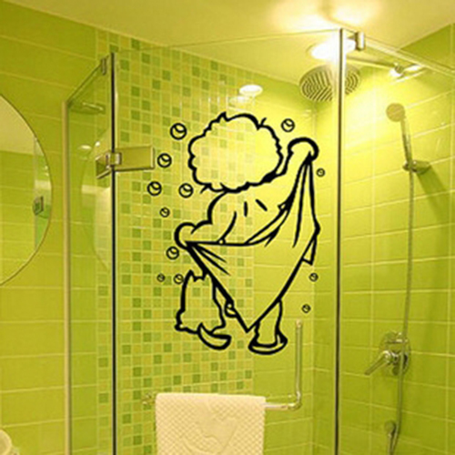 Adesivo murale bagno per - , porta