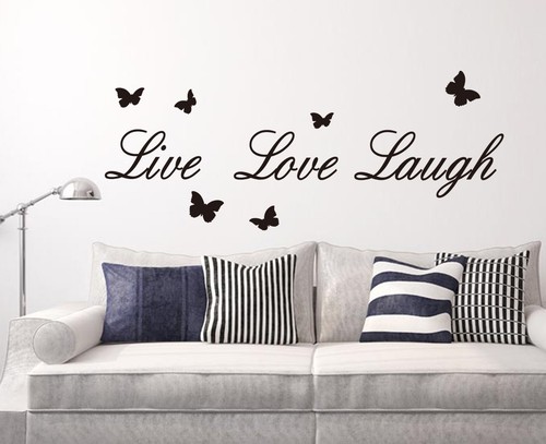Adesivo murale live laugh - adesivo,