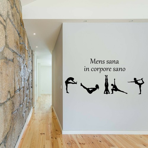Wall sticker fitness adesivo - sticker,