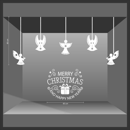 Vetrofanie natale wall sticker - natale,