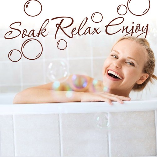 Adesivo murale soak relax - murale,