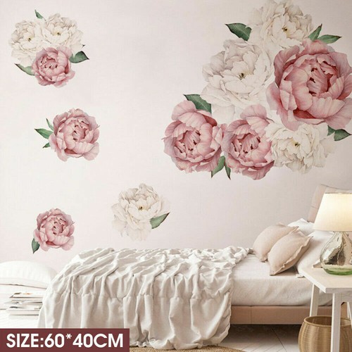 Adesivo arte parete fiore - , rosa