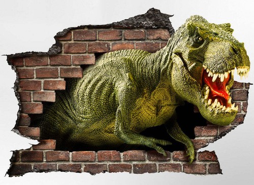 Adesivo murale dinosauro - murale, 3d