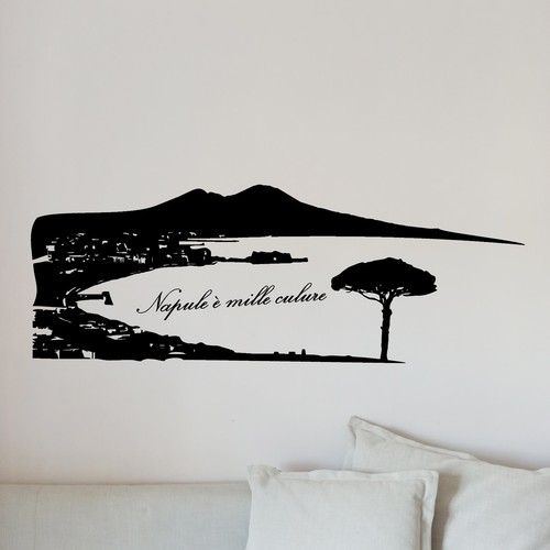 Wall sticker vesuvio - golfo, di