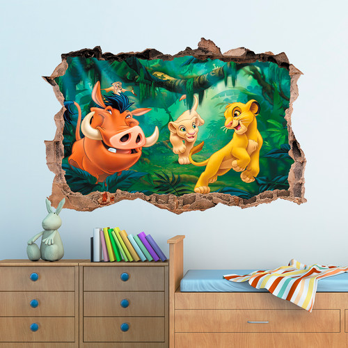 Adesivo murale disney leone - adesivo,