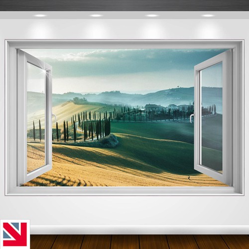 Adesivo murale toscana italia - adesivo,