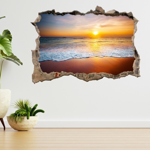 Adesivo murale vista tramonto