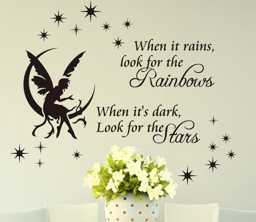 Adesivo murale rain star - murale,